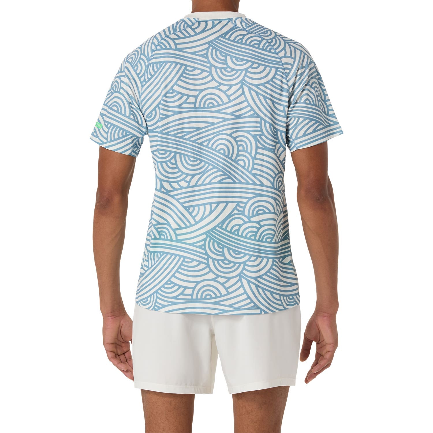 CAMISETA ASICS PADEL COURT ALL OVER PRINT BEIGE