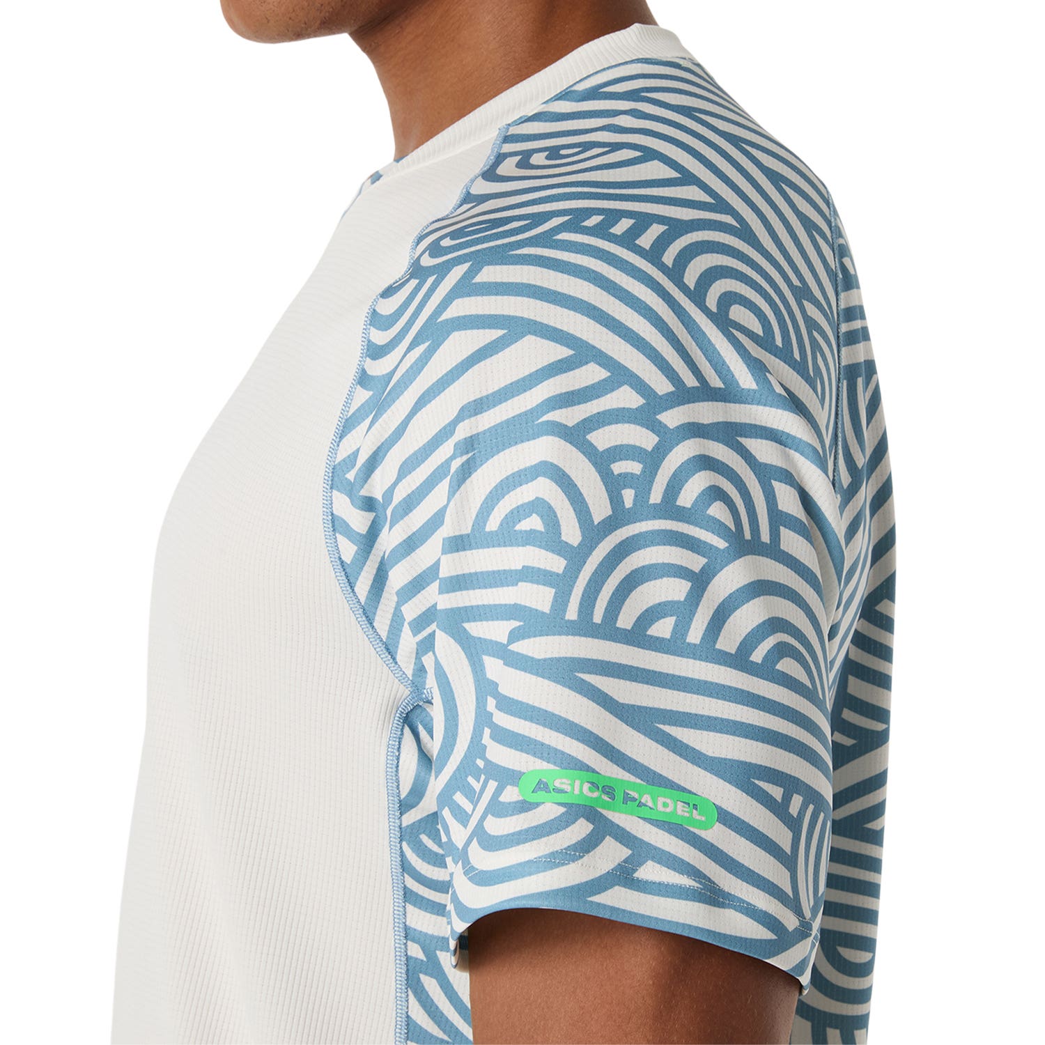 CAMISETA ASICS PADEL COURT ALL OVER PRINT BEIGE