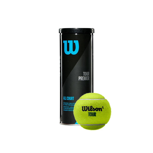BOTE DE 3 BOLAS DE TENIS WILSON TOUR PREMIER ALL COURT WRT109400