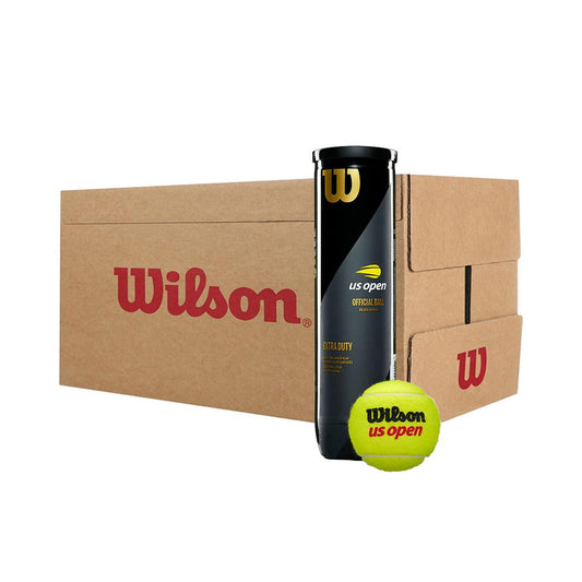 CAJON DE 18 BOTES DE 4 BOLAS DE TENIS WILSON US OPEN WRT116200