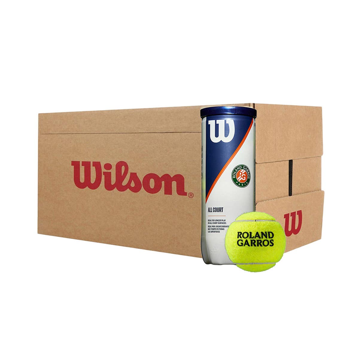 CAJON DE 24 BOTES DE 3 BOLAS WILSON ROLAND GARROS ALL COURT WRT126400