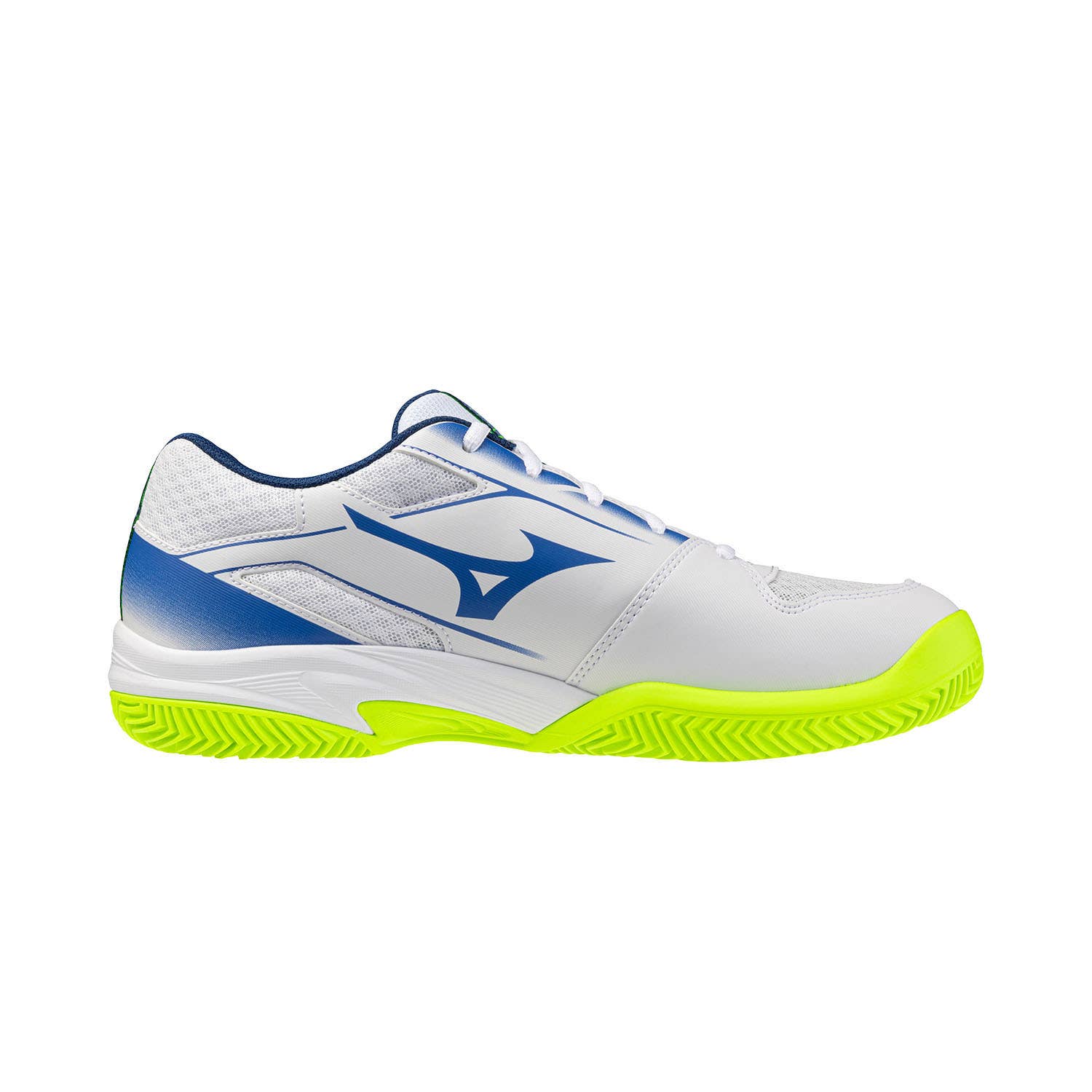 MIZUNO BREAK SHOT 5 CLAY COURT BLANCO/AZUL/AMARILLO FLÚOR UNISEX 61GC2525