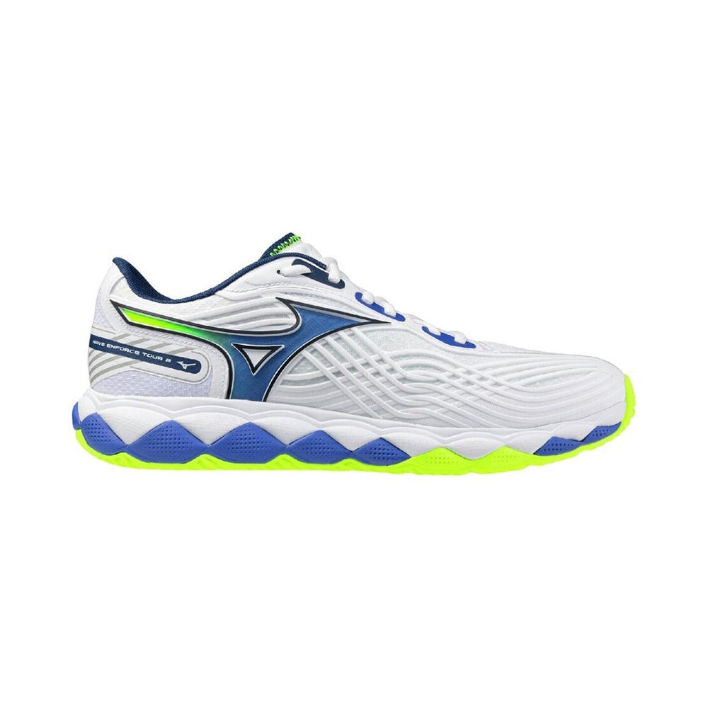 MIZUNO WAVE ENFORCE TOUR 2 ALL COURT BLANCO/AZUL/AMARILLO FLÚOR 61GA2600
