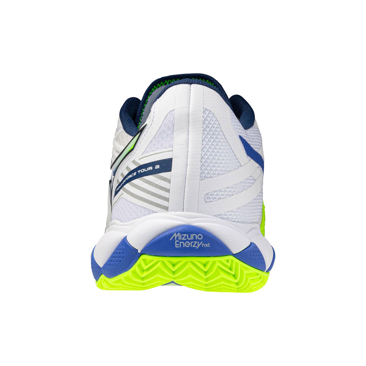 MIZUNO WAVE ENFORCE TOUR 2 CLAY COURT BLANCO/AZUL/AMARILLO FLÚOR 61GC2603