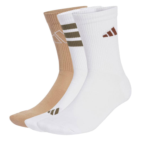 PACK DE 3 CALCETINES ADIDAS LOGO UNISEX BLANCO