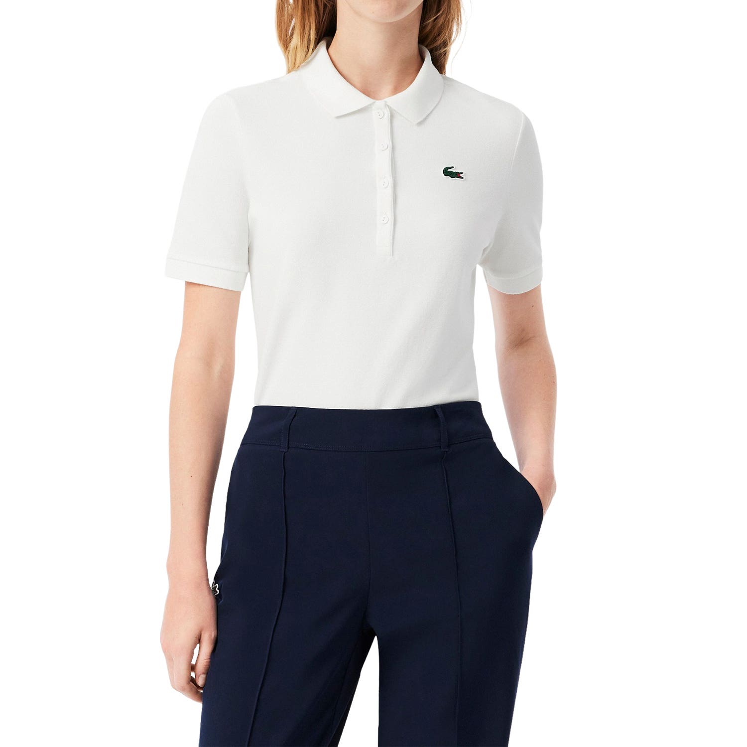 POLO LACOSTE CORE PERFORMANCE PF8631 MUJER BLANCO