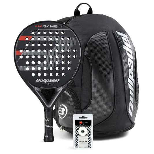 PACK BULLPADEL GAME CONTROL BLACK MOCHILA AVANT