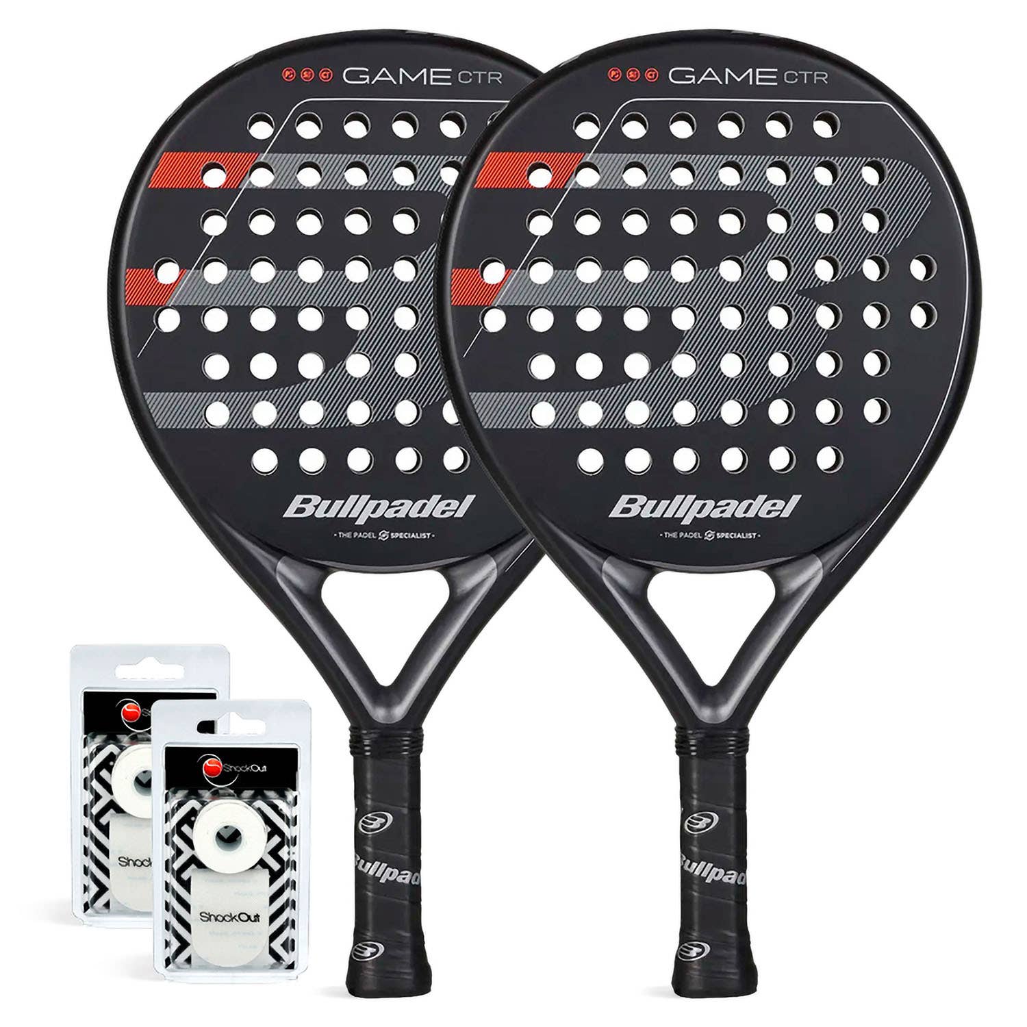 PACK DUO BULLPADEL GAME CONTROL BLACK
