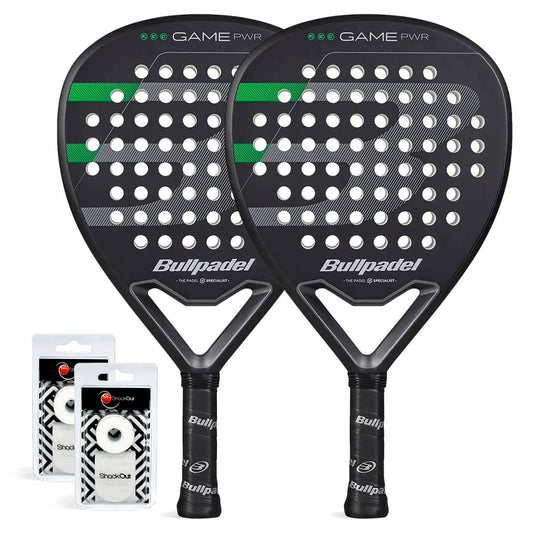 PACK DÚO BULLPADEL GAME POWER NEGRO
