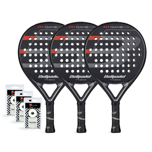 TRIPACK BULLPADEL GAME CONTROL NEGRO