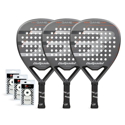 TRIPACK BULLPADEL GAME POWER GRIS