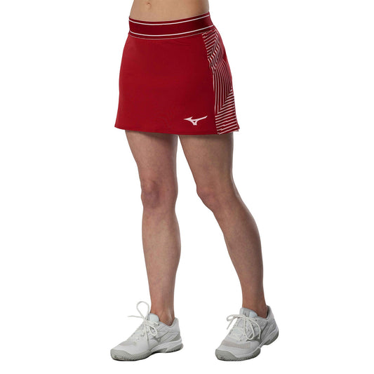 FALDA MIZUNO FLEX MUJER ROJO