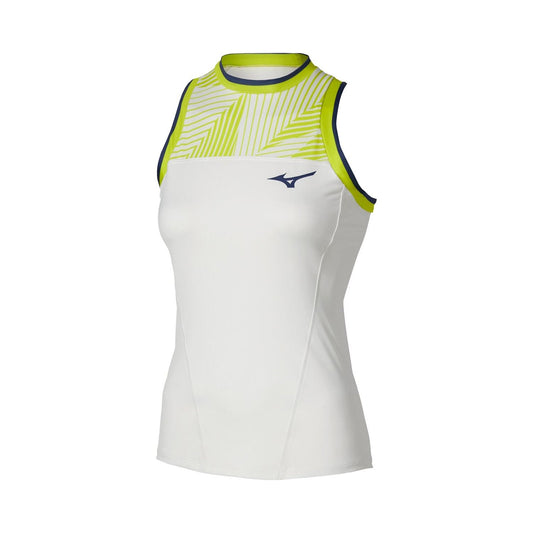 TOP MIZUNO STRAGAZER MUJER BLANCO/AMARILLO