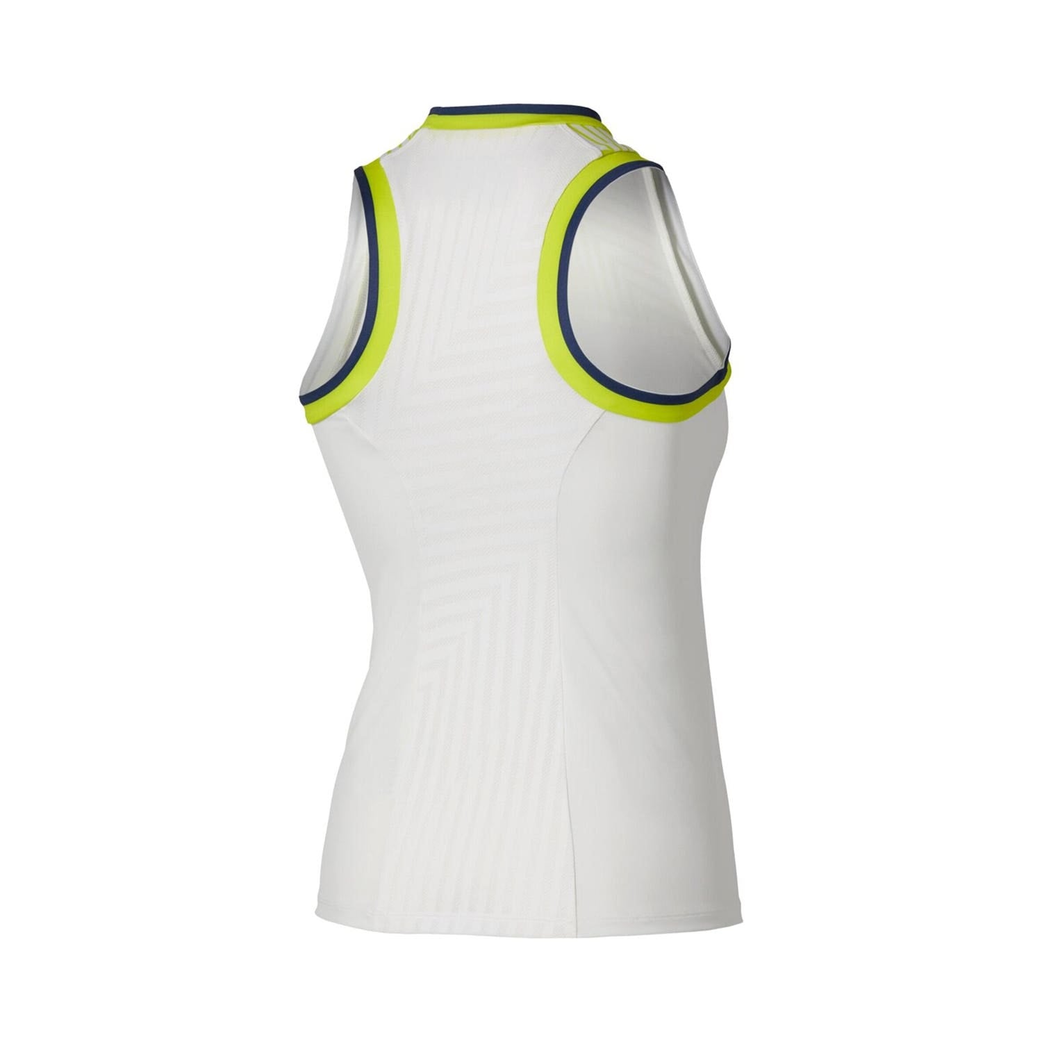 TOP MIZUNO STRAGAZER MUJER BLANCO/AMARILLO