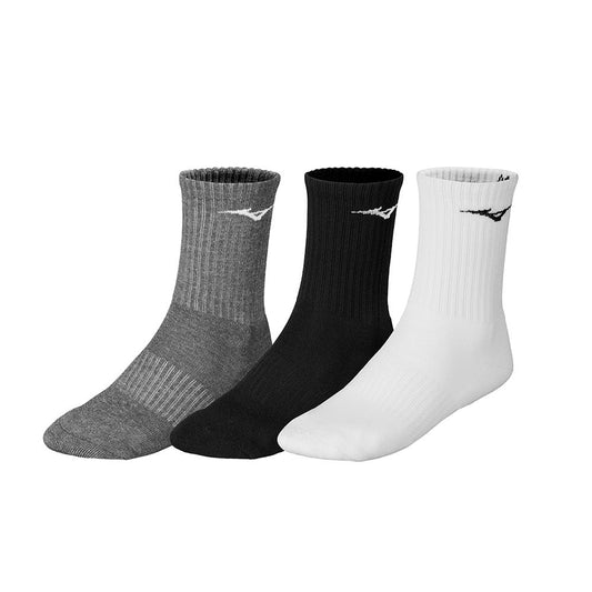 PACK DE 3 CALCETINES MIZUNO GRIS/NEGRO/BLANCO