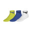 PACK DE 3 CALCETINES MIZUNO TRAINING MID WITH LINE VERDE/AZUL/BLANCO