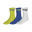 PACK DE 3 CALCETINES MIZUNO TRAINING WITH LINE VERDE/AZUL/BLANCO