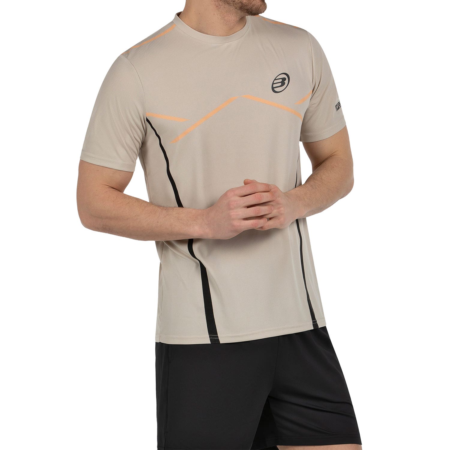 CAMISETA BULLPADEL CABORE MARRÓN