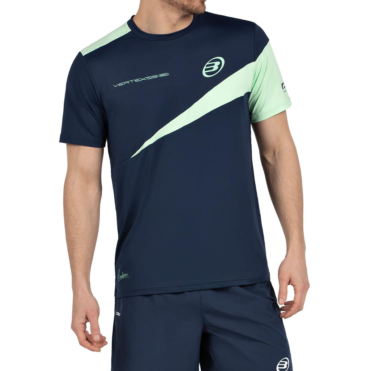 CAMISETA BULLPADEL CARDONA 26V AZUL MARINO