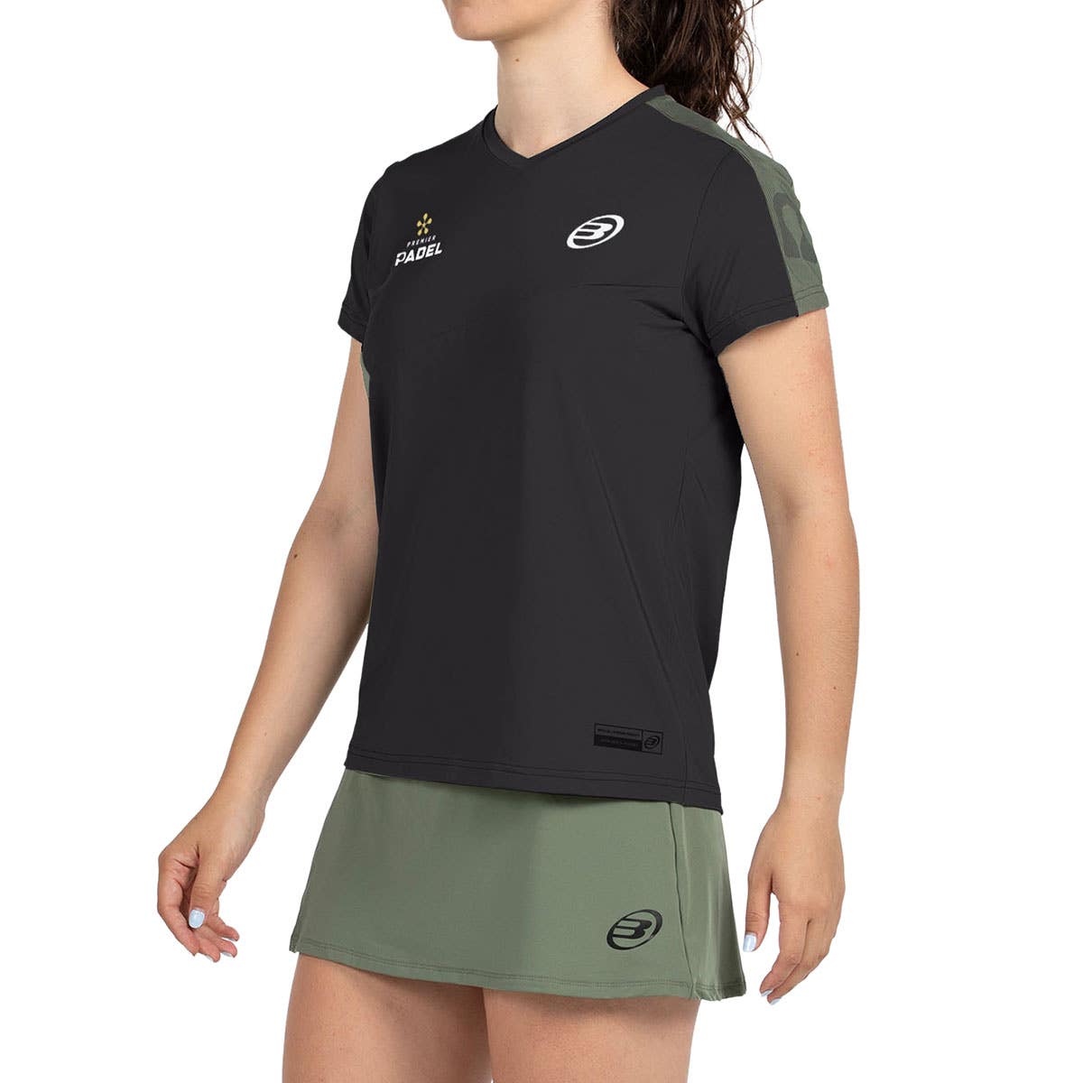 CAMISETA BULLPADEL PAMPAN MUJER NEGRO