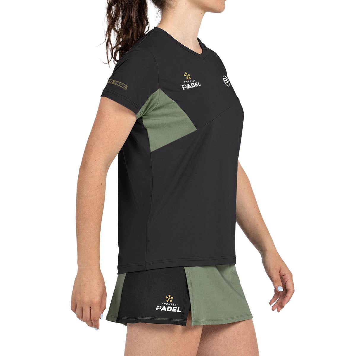 CAMISETA BULLPADEL PAMPAN MUJER NEGRO