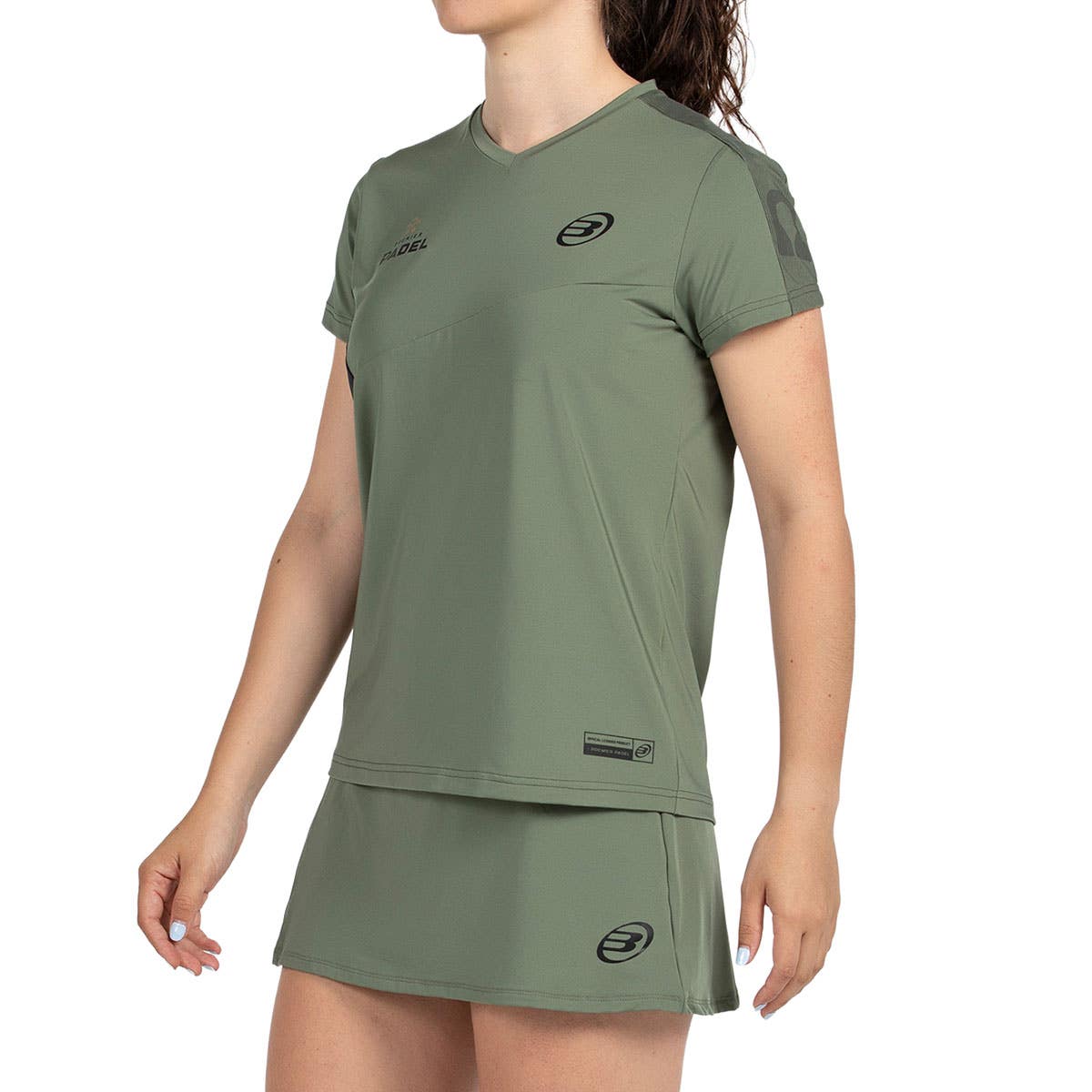 CAMISETA BULLPADEL PAMPAN MUJER VERDE