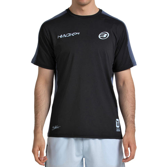 CAMISETA BULLPADEL PAQUITO 26V NEGRO