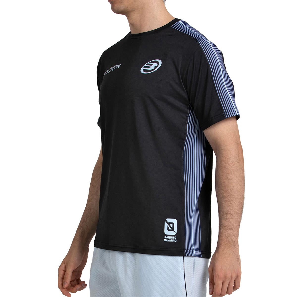 CAMISETA BULLPADEL PAQUITO 26V NEGRO