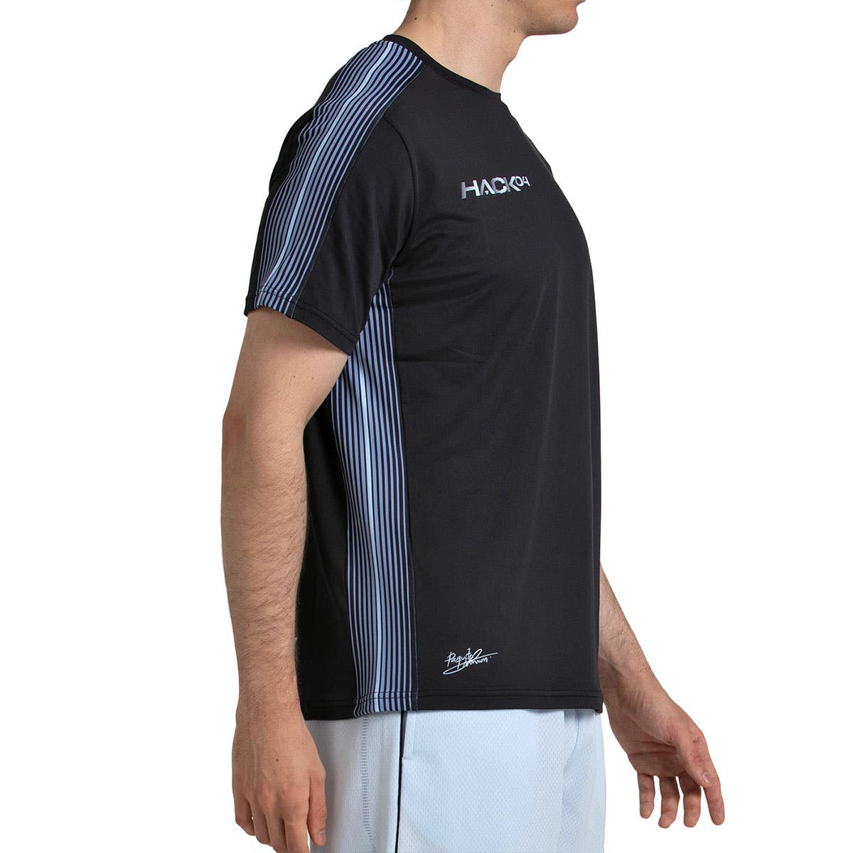 CAMISETA BULLPADEL PAQUITO 26V NEGRO
