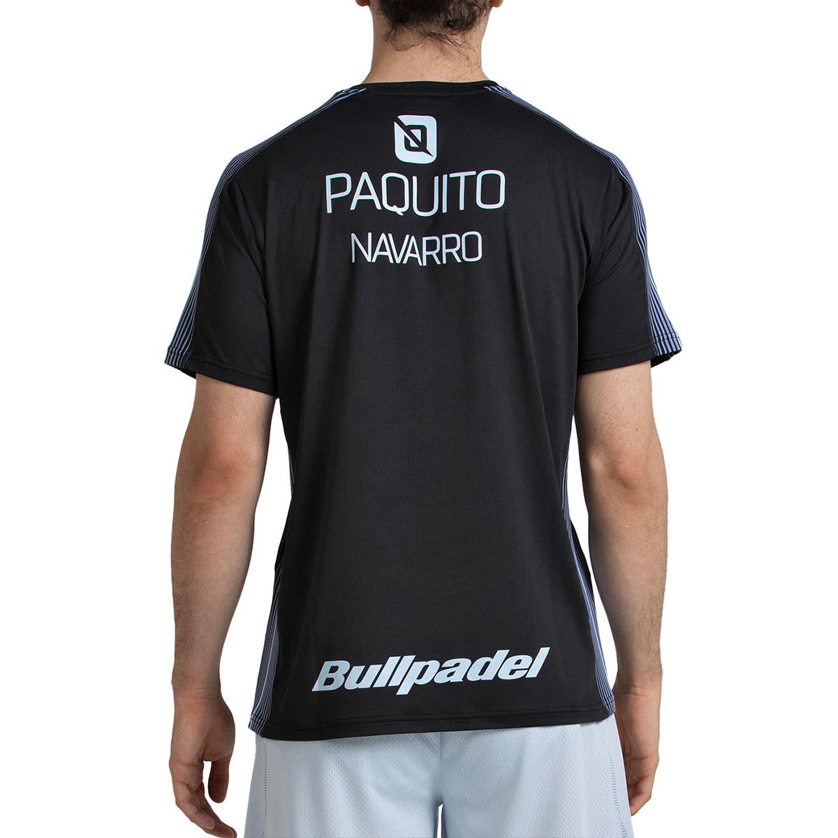 CAMISETA BULLPADEL PAQUITO 26V NEGRO