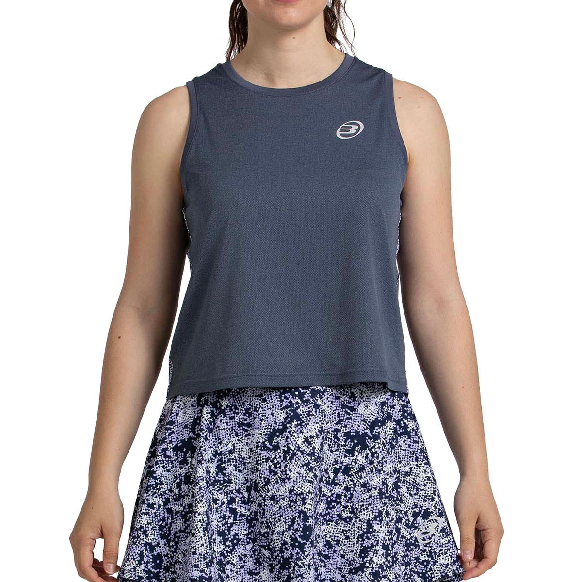 CAMISETA BULLPADEL PALACEL MUJER AZUL MARINO