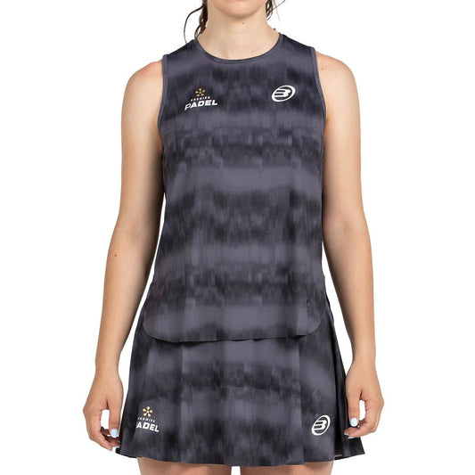 CAMISETA BULLPADEL PARNAV MUJER NEGRO