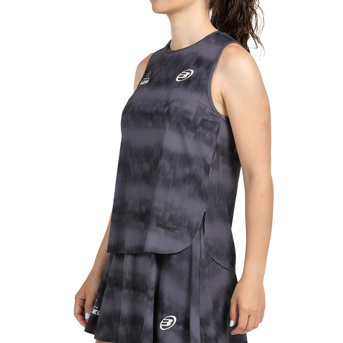 CAMISETA BULLPADEL PARNAV MUJER NEGRO