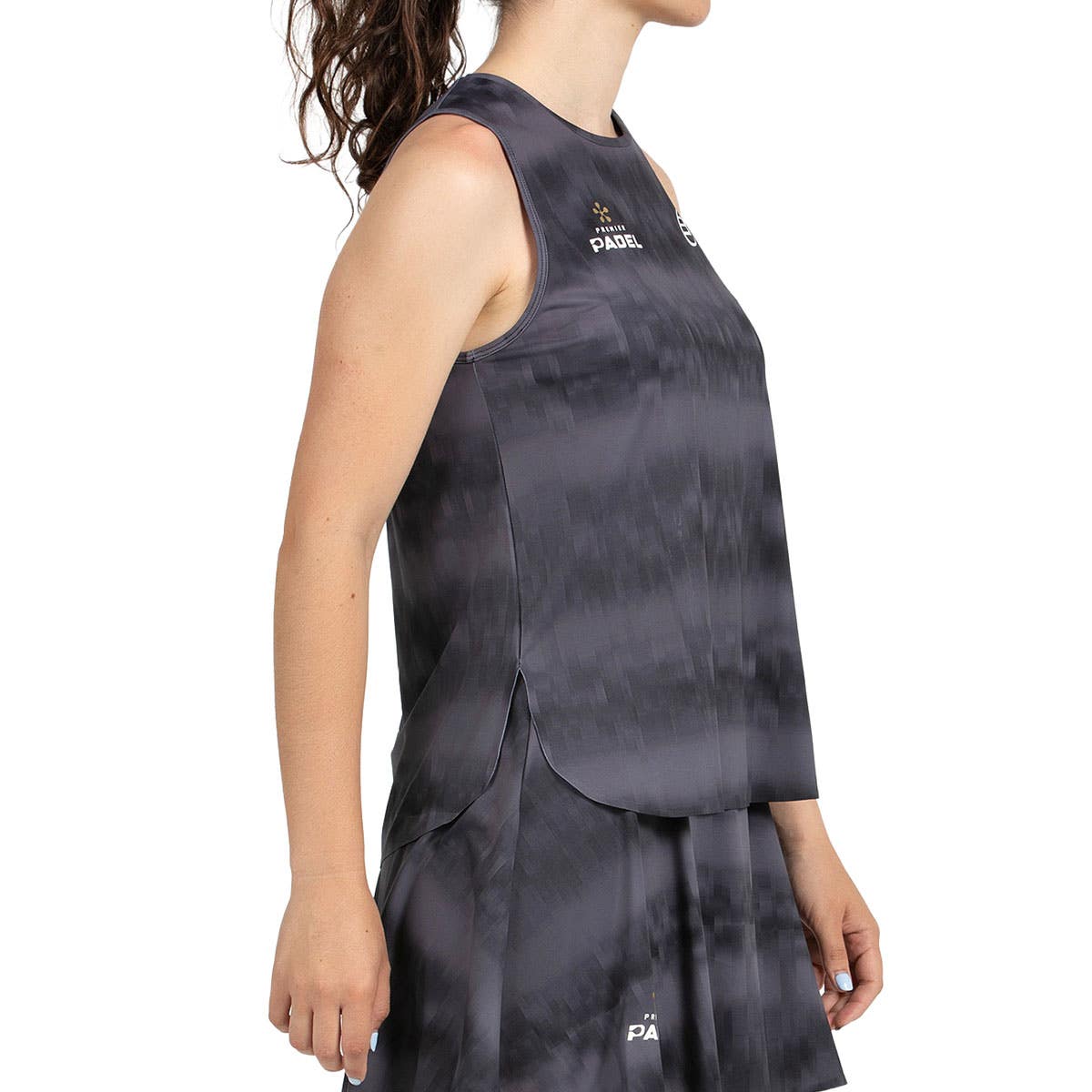 CAMISETA BULLPADEL PARNAV MUJER NEGRO