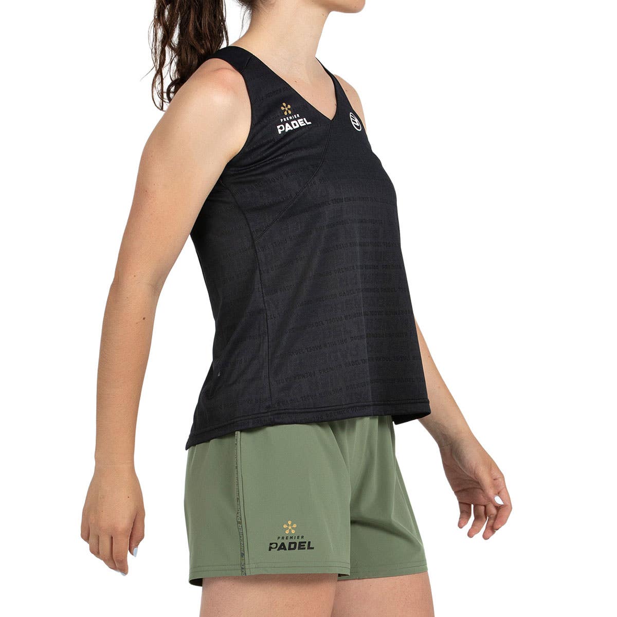 CAMISETA TIRANTES BULLPADEL PIURA MUJER NEGRO