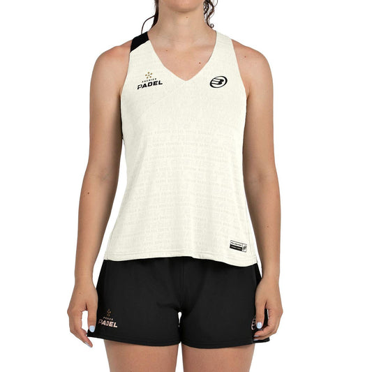 CAMISETA TIRANTES BULLPADEL PIURA MUJER BEIGE