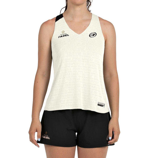 CAMISETA TIRANTES BULLPADEL PIURA MUJER BEIGE