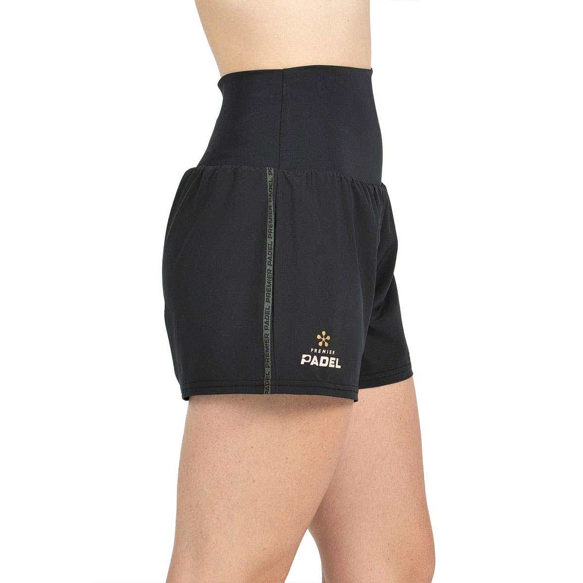 SHORT BULLPADEL PITAN MUJER NEGRO