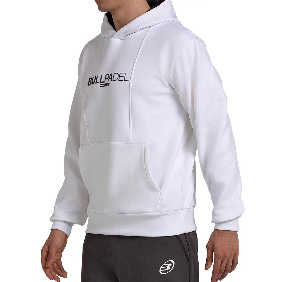 SUDADERA BULLPADEL ACUBE BLANCO