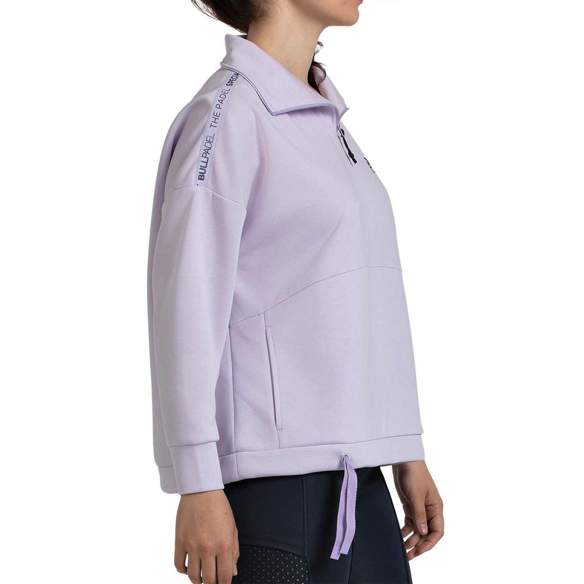 SUDADERA BULLPADEL ALASIA MUJER LILA