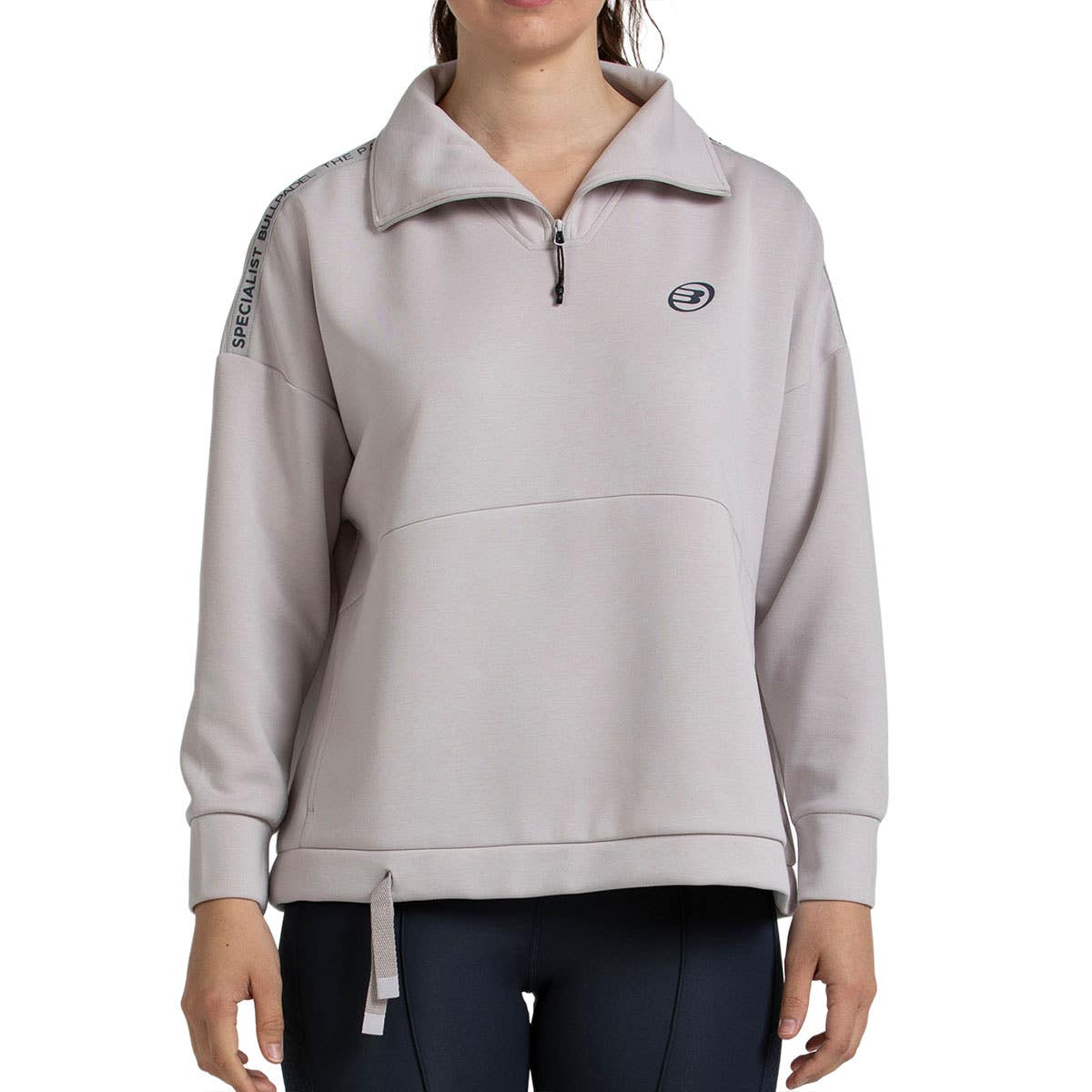 SUDADERA BULLPADEL ALASIA MUJER BEIGE
