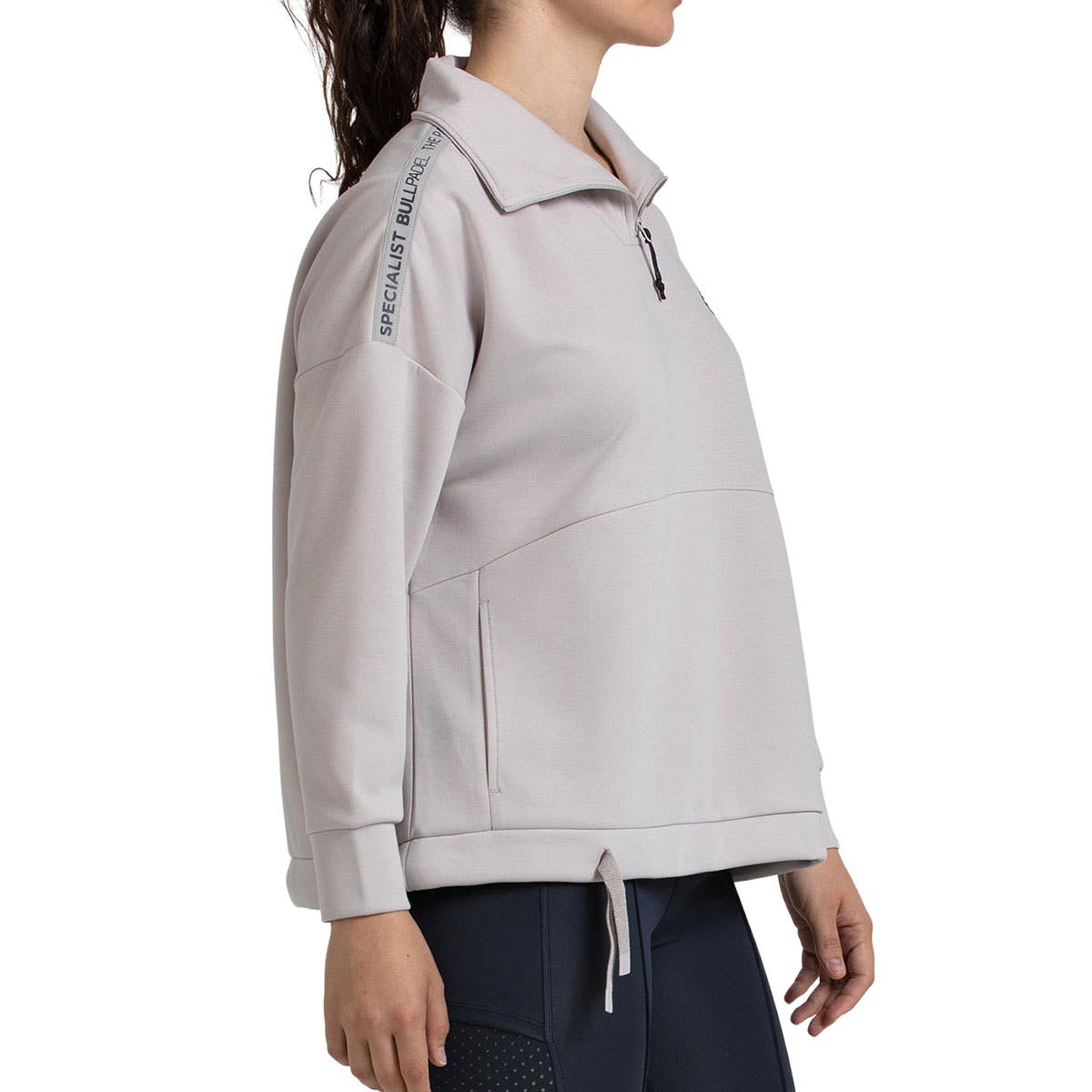 SUDADERA BULLPADEL ALASIA MUJER BEIGE