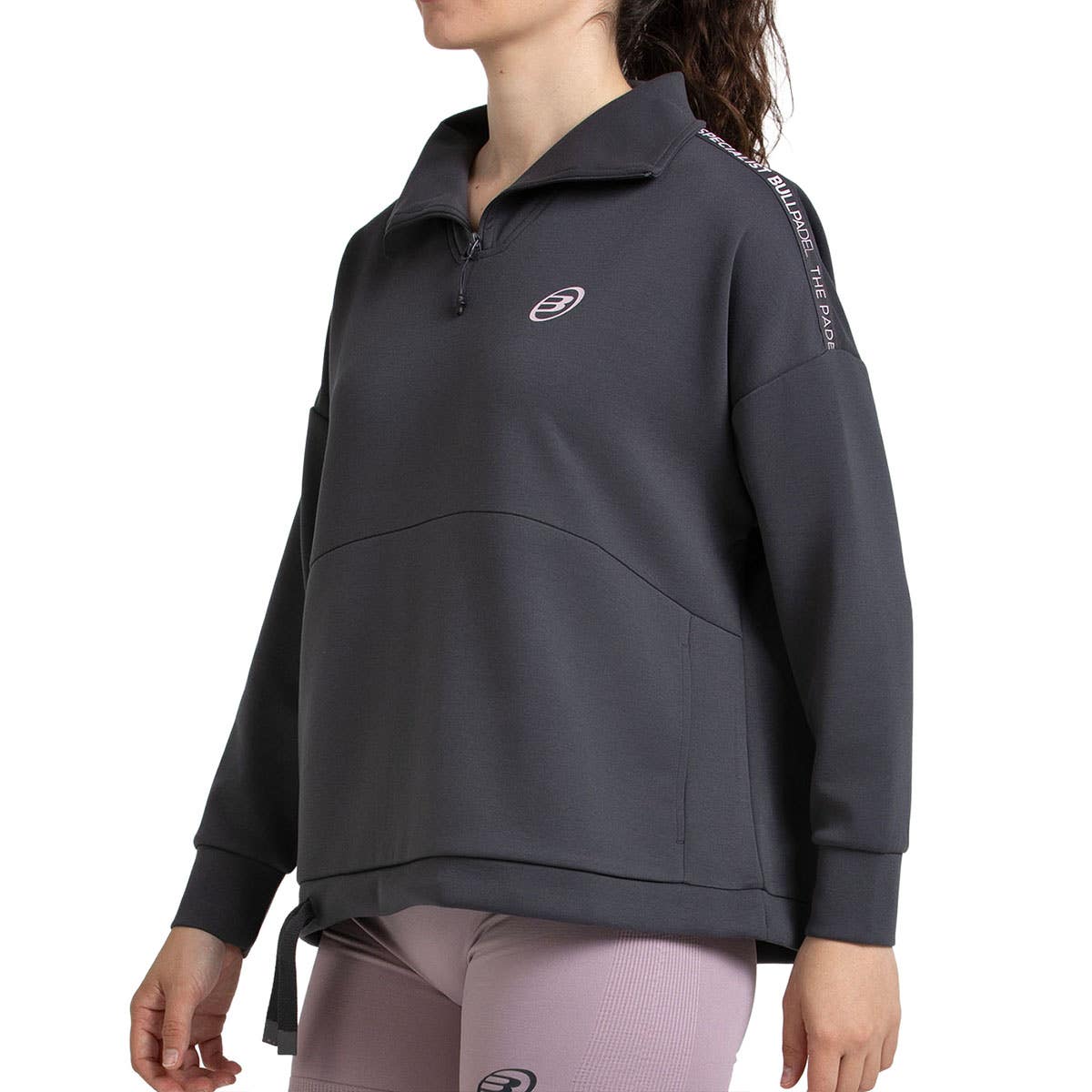 SUDADERA BULLPADEL ALASIA MUJER ANTRACITA
