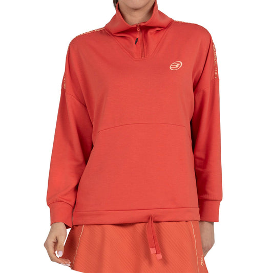 SUDADERA BULLPADEL ALASIA MUJER CORAL