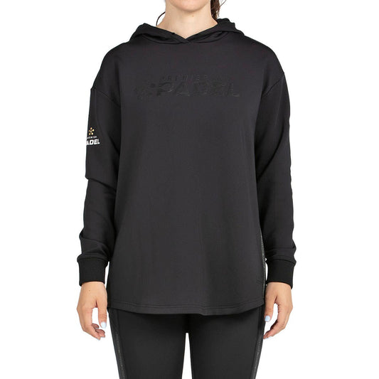 SUDADERA BULLPADEL PAITT MUJER NEGRO