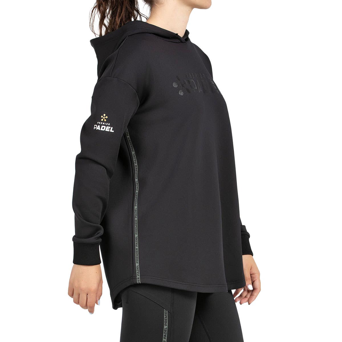 SUDADERA BULLPADEL PAITT MUJER NEGRO