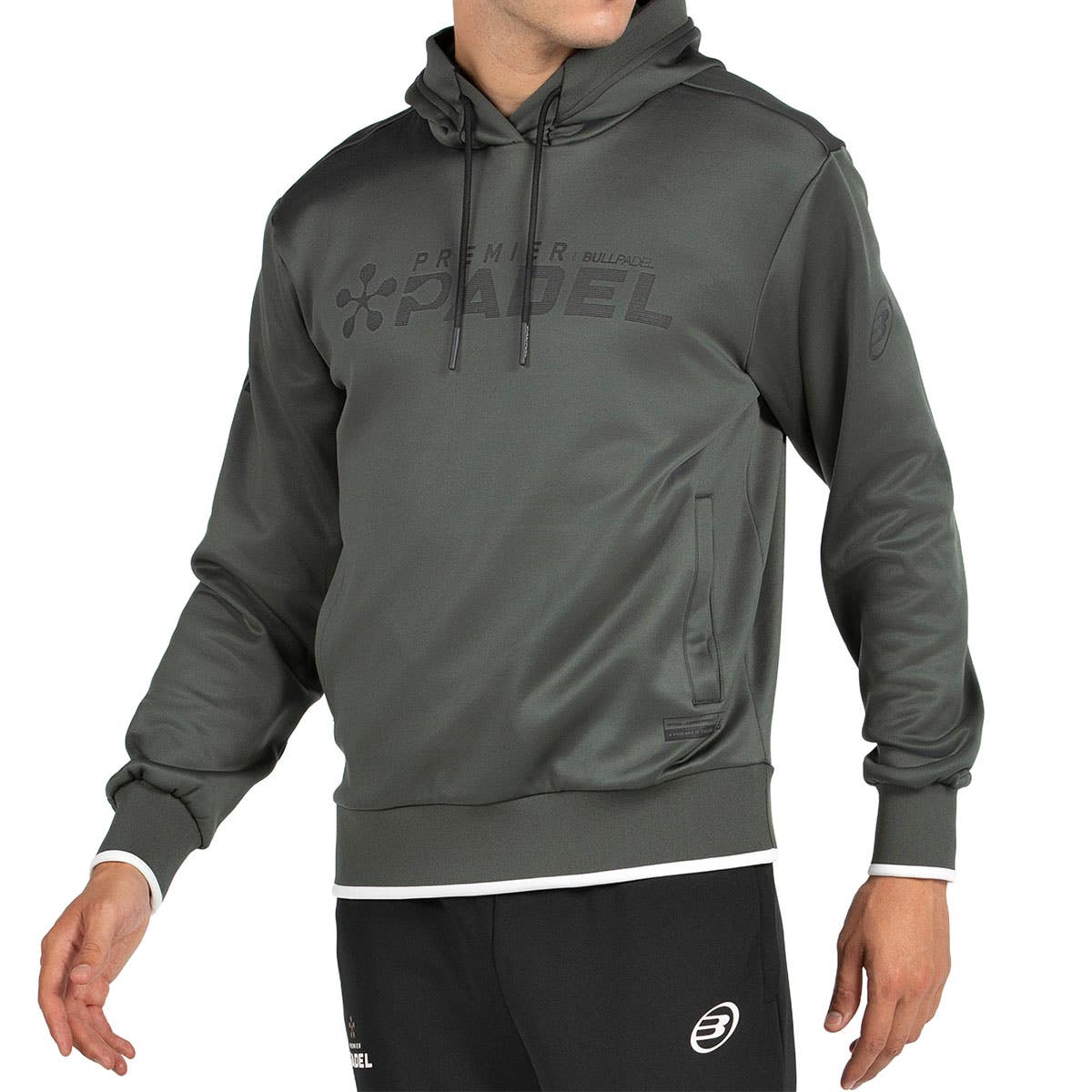SUDADERA BULLPADEL PIATRO GRIS