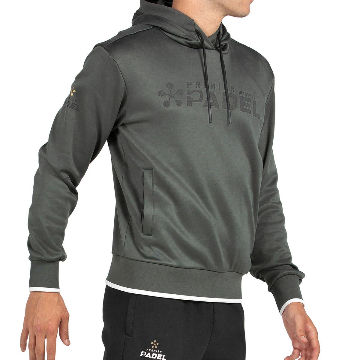 SUDADERA BULLPADEL PIATRO GRIS