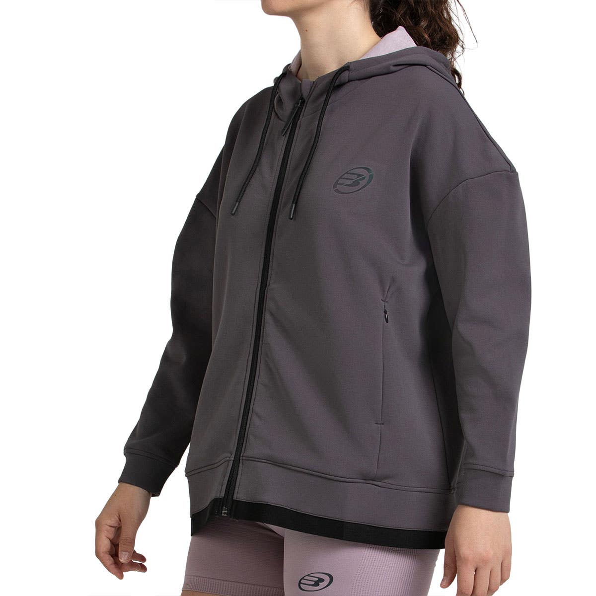 SUDADERA BULLPADEL VIDEL MUJER ANTRACITA