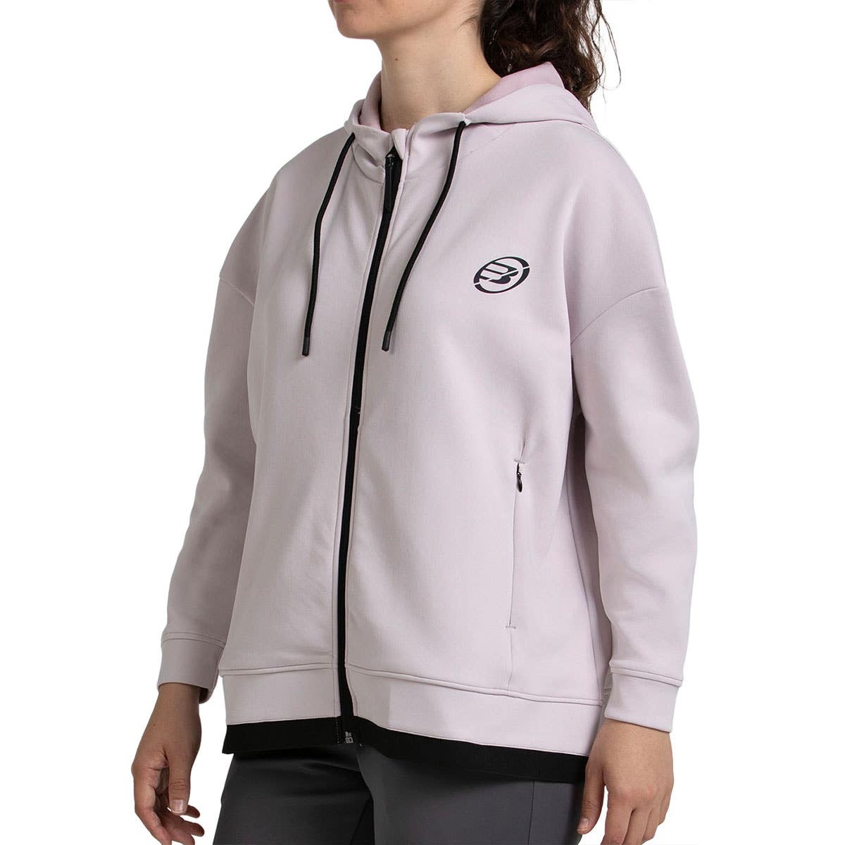 SUDADERA BULLPADEL VIDEL MUJER ROSA